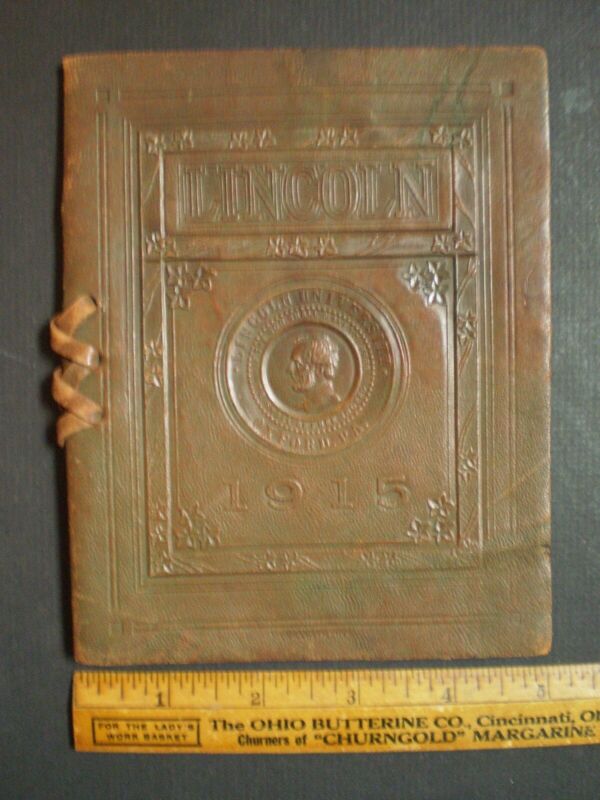 Hbcu Lincoln University Oxford Pa. 1915 Leather Bound Commencement Booklet