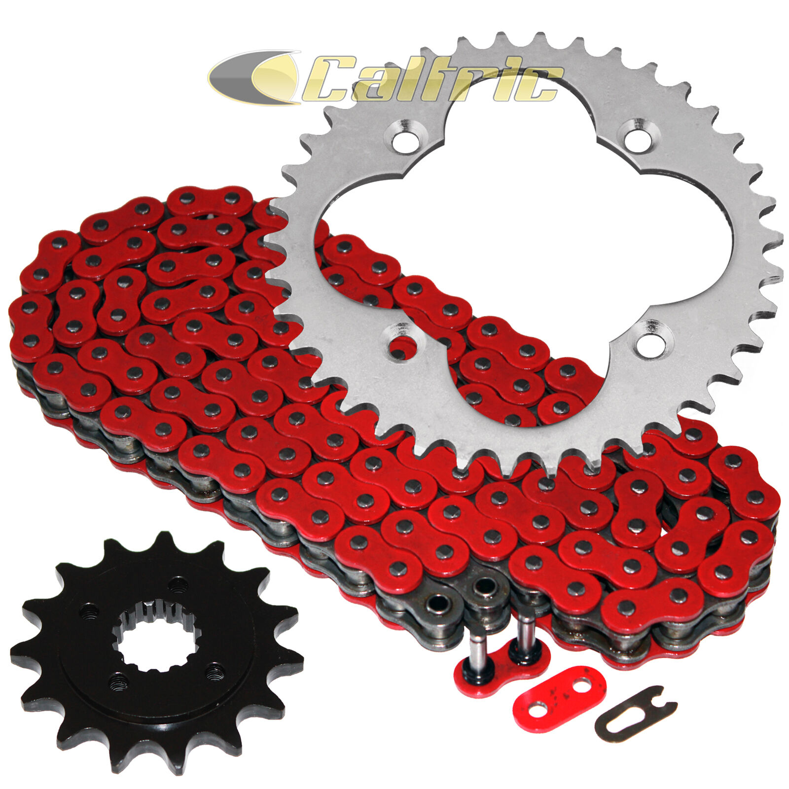 Red O-ring Drive Chain & Sprocket Kit For Honda Trx400ex Trx400x 2005-2014