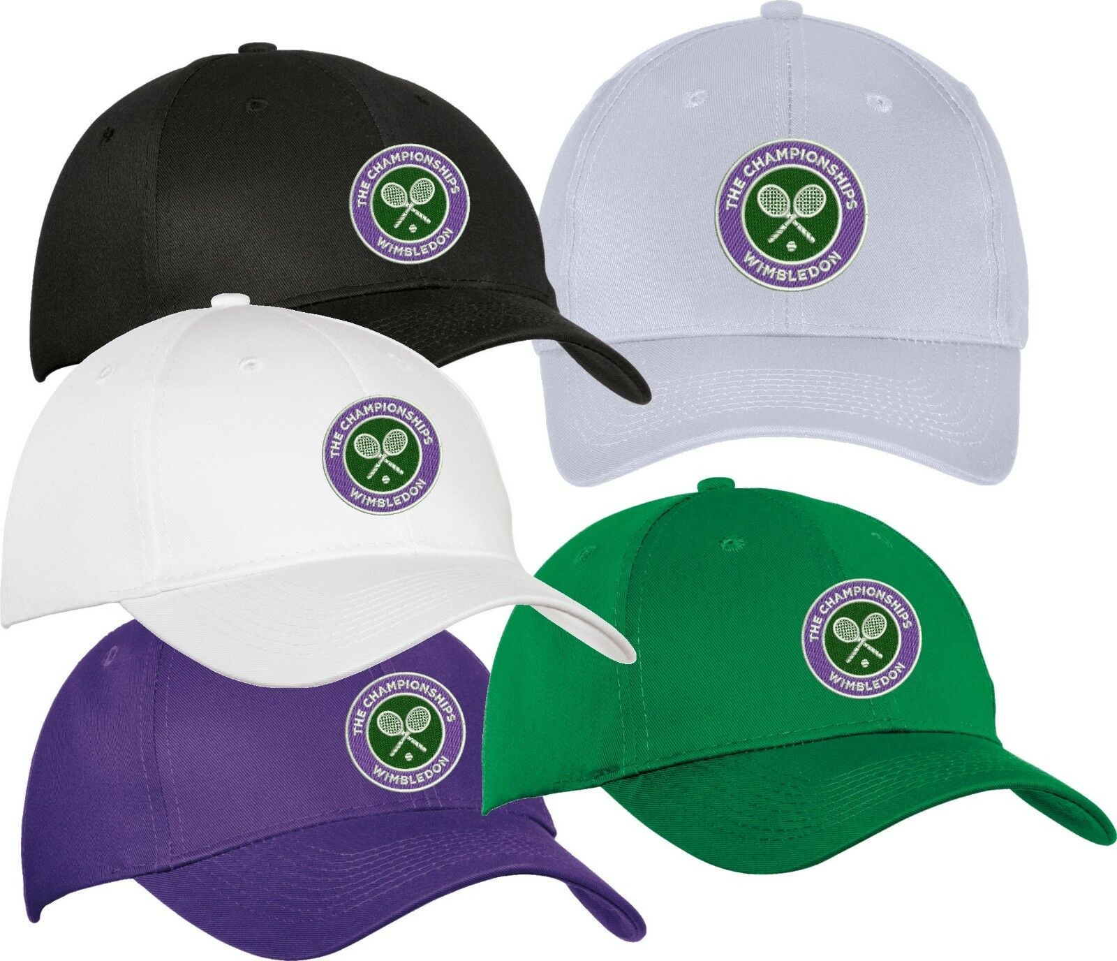 Wimbledon Tennis Tournament Hat Cap - Adjustable -