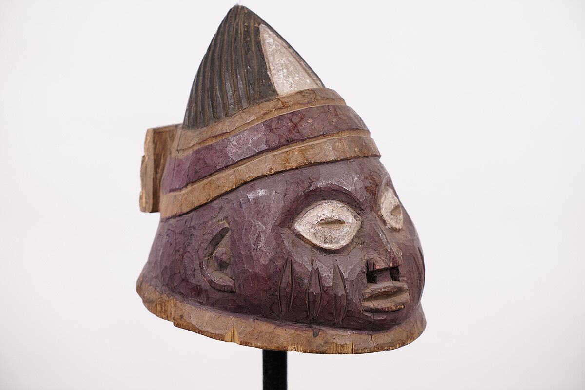 Lovely Yoruba Gelede Mask 9.5" - Nigeria - African Art